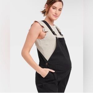 The Nines by Hatch maternity overalls, black, size 2